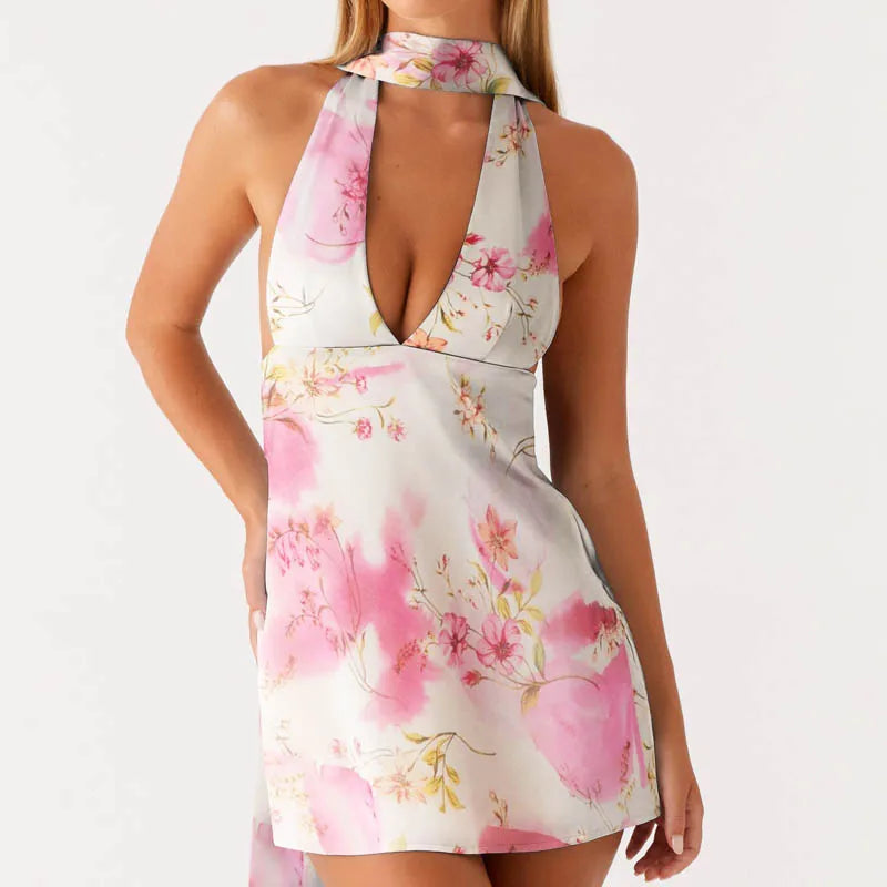 שמלת סאטן קצרה דגם גילה