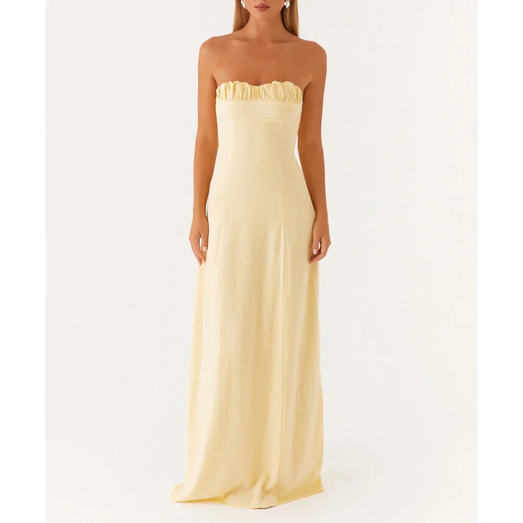 שמלת סטרפלס דגם ליאת