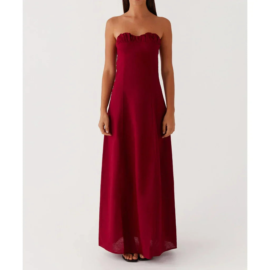 שמלת סטרפלס דגם ליאת